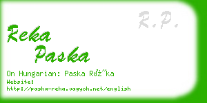 reka paska business card